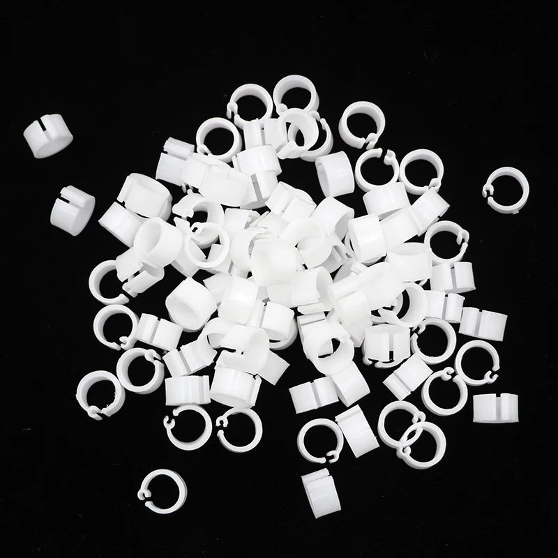 Pigeon ID Leg Bands - 8mm Removable Color Rings (100 Pack)